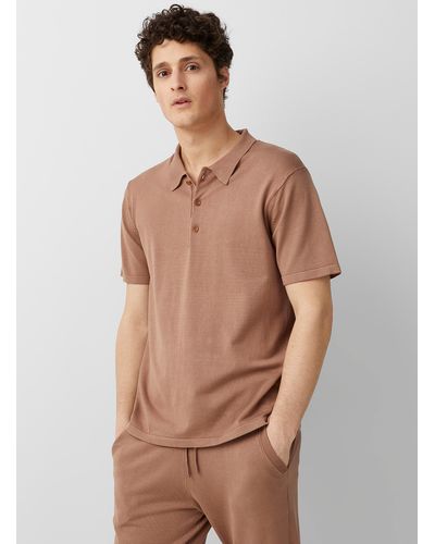 EVERYDAY SUNDAY Taupe Viscose Lounge T - Brown