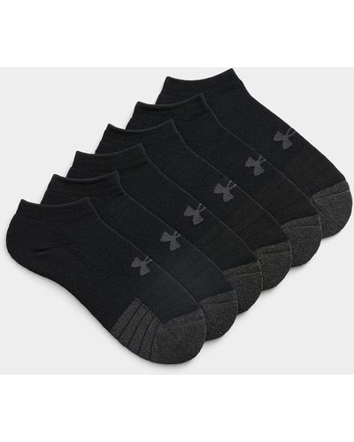 Under Armour Performance Tech Padded Ped Socks Set Of 6 - Black