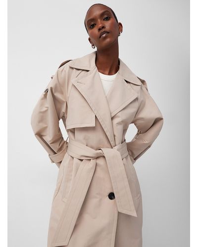 Inwear Toini Oversized Taupe Trench Coat - Natural