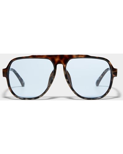 Le 31 Hardy Aviator Sunglasses - Blue