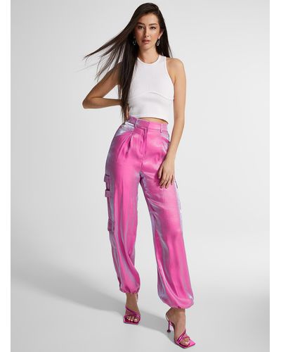 Vero Moda Iridescent Pink Cargo Pant