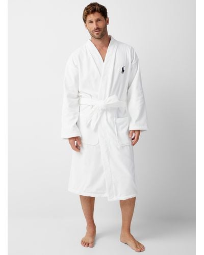 Polo Ralph Lauren Polar Fleece Plush Robe - White