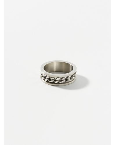 Le 31 Accent Chain Ring - White