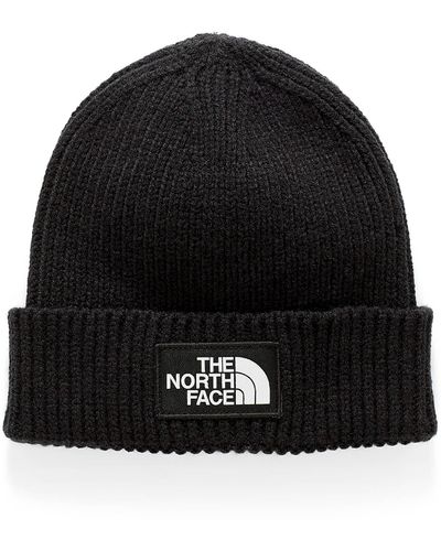 The North Face Ribbed Knit Logo Tuque - Black