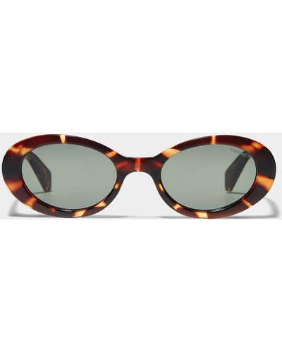 Komono Ana Oval Sunglasses - Brown