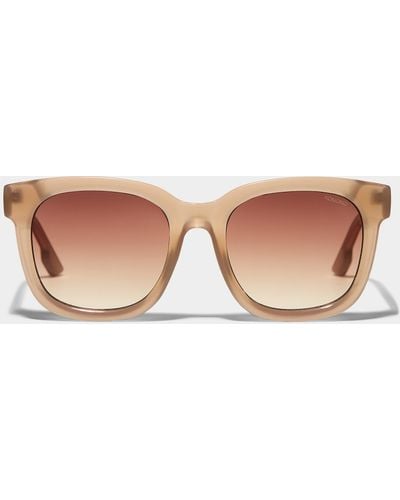 Komono Sienna Translucent Square Sunglasses - Brown