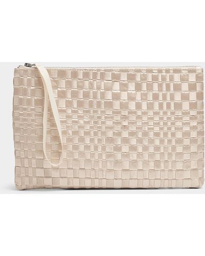 Part Two Denia Woven Clutch - Natural