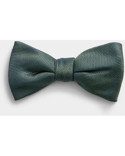 Le 31 Colourful Textured Jacquard Bow Tie - Green