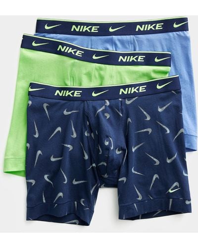 Nike Essential Cotton Stretch Boxer Briefs 3 - Blue