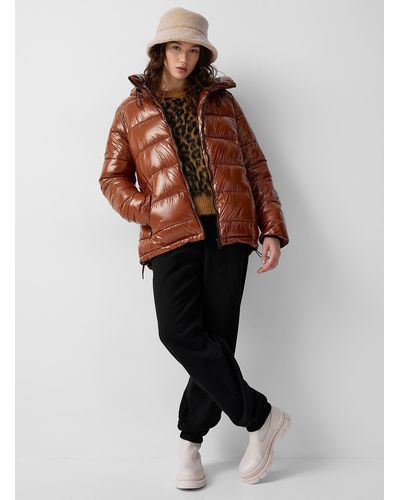 Point Zero Lacquered Puffer Jacket