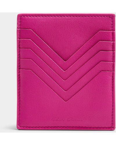 Rick Owens Square Card Case - Pink