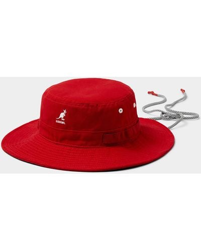 Kangol Small Logo Boonie Hat - Red