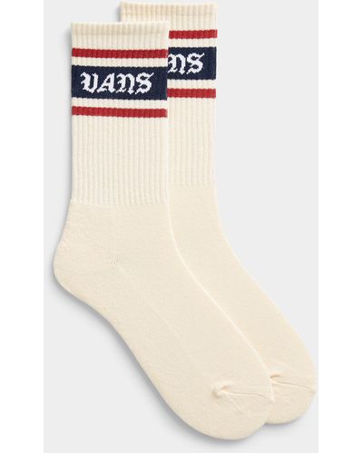 Vans Ancient Logo Ribbed Socks - White