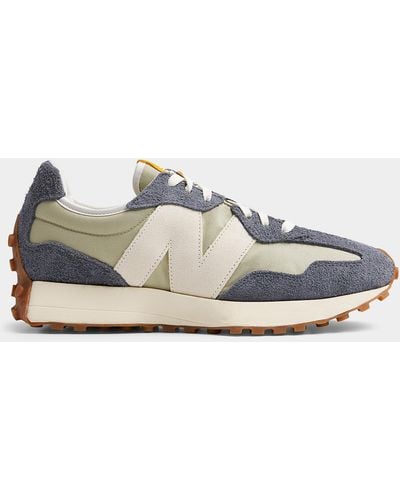 New Balance Grey And Olive 327 Sneakers Men - Multicolour