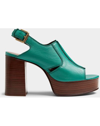 See By Chloé Hazel Platform Heeled Sandals Women - Green