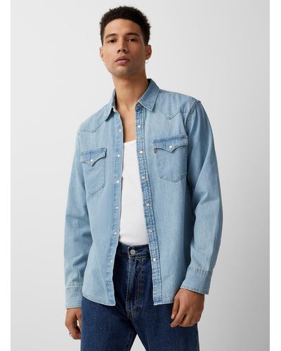 Levi's Western Denim Shirt Modern Fit - Blue