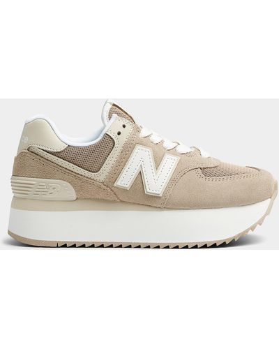 New Balance 574+ Platform Sneakers Women - Natural