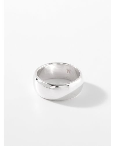 WOLF CIRCUS Austyn Silver Ring - White