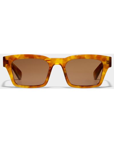 Spitfire Cut Eighty Two Rectangular Sunglasses - Brown