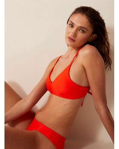 June Swimwear Bonnie Tangerine Bralette Top - Orange