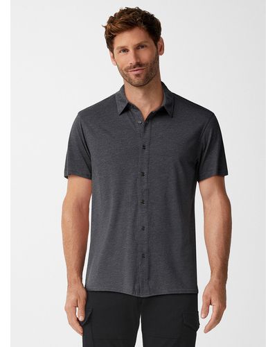 Tentree Heathered Jersey Shirt - Grey