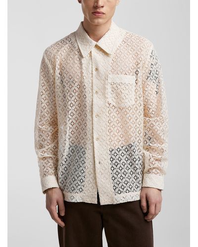 Séfr Jagou Floral Lace Shirt - Natural