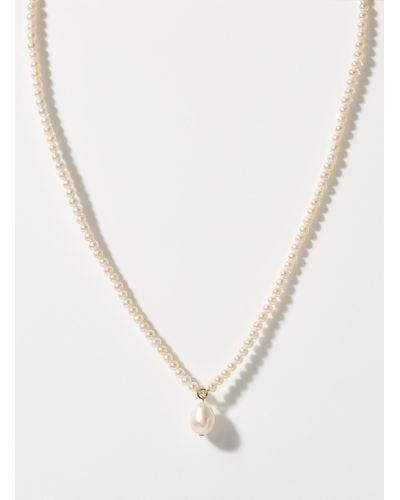 POPPY FINCH Pearl Necklace - White