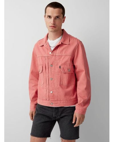 Levi's Pink Denim Trucker Jacket