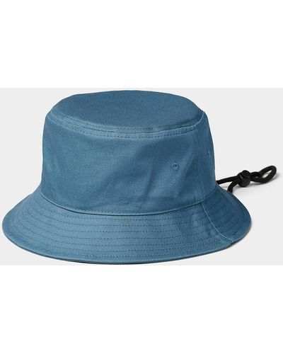 Le 31 Solid Cotton Bucket Hat - Blue