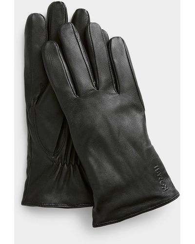 Kombi Soft Lined Leather Gloves - Black