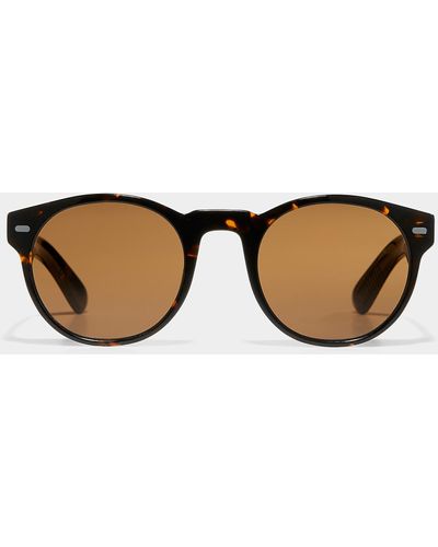 Spitfire Cut Ninety Five Round Sunglasses - Brown