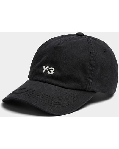 Y-3 Embroidered Black Baseball Cap (men, Black, One Size)