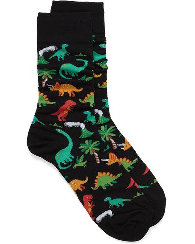 Hot Sox Dinosaurs Socks - Black
