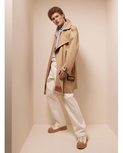 JW Anderson Beige Wrap Trench - Natural
