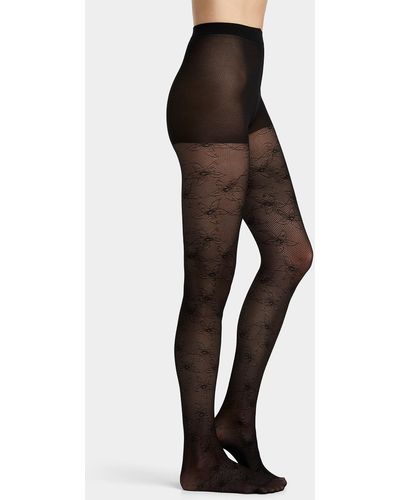 Pretty Polly Women's Scatter Embellished Tights, Black, One Size