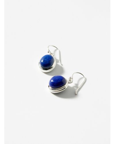 Clio Blue Natural Gemstone Earrings - Blue