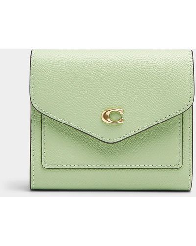 COACH Wyn Leather Mini Wallet - Green