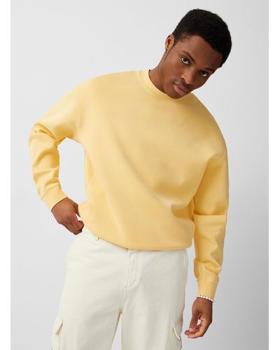 Le 31 Structured Jersey Sweatshirt - Yellow