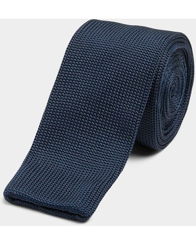 Le 31 Satiny Knit Tie - Blue