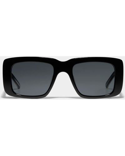 Spitfire Cut Seventy Rectangular Sunglasses - Black