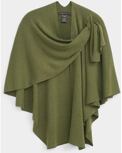 Parkhurst Finely Knit Draped Shawl - Green