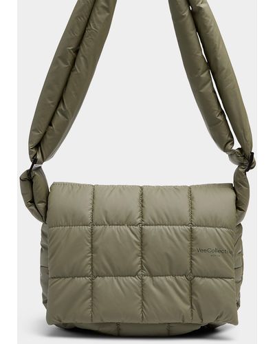 VEE COLLECTIVE Porter Quilted Shoulder Bag - Green