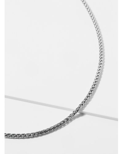 Vitaly Palm Tree Chain Necklace - Metallic