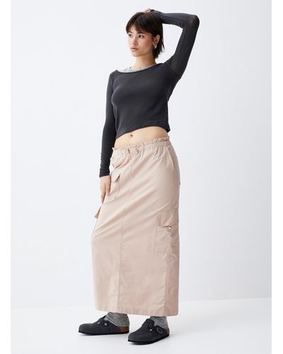 ONLY Cargo Ripstop Fabric Skirt - White