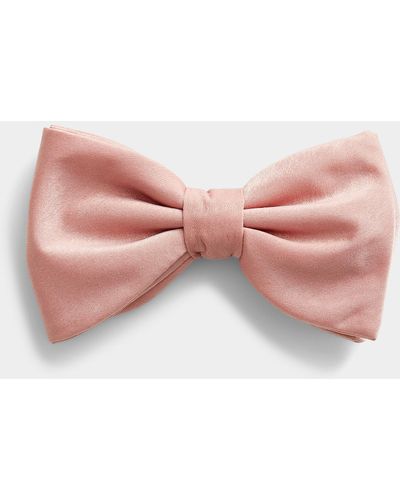 HUGO Minimalist Satiny Bow Tie - Pink