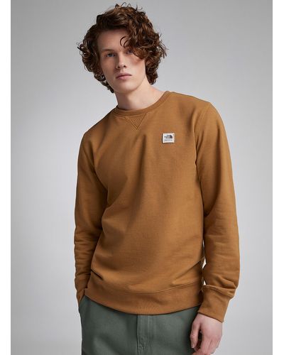 The North Face Recycled Heritage Patch Crew - Brown