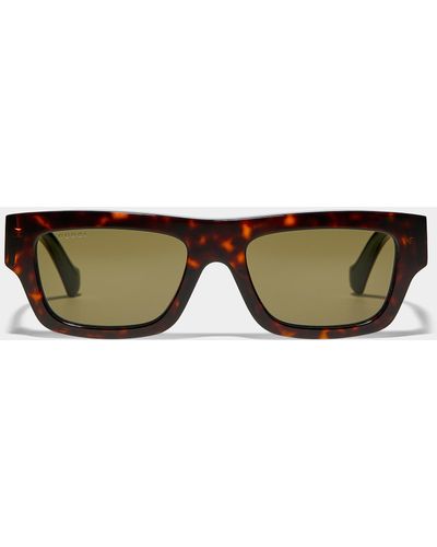 Gucci Turtle Shell Square Sunglasses - Natural