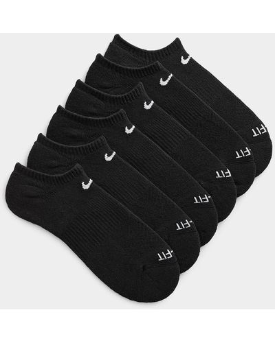 Nike Everyday Plus Foot Liners Set Of 6 - Black