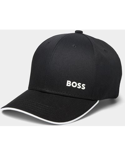 BOSS Logo Trimmed Cap - Black