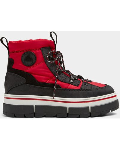 Pajar Helicon Cleated Ankle Winter Boots Women - Red